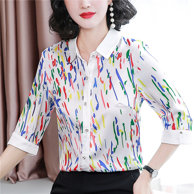 Printing niche tops summer fashion shirt