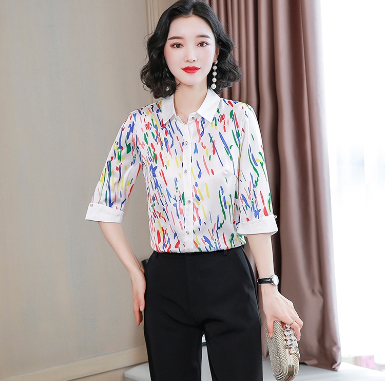 Printing niche tops summer fashion shirt