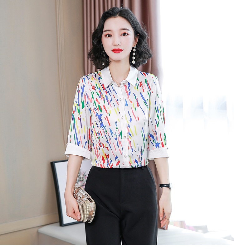 Printing niche tops summer fashion shirt