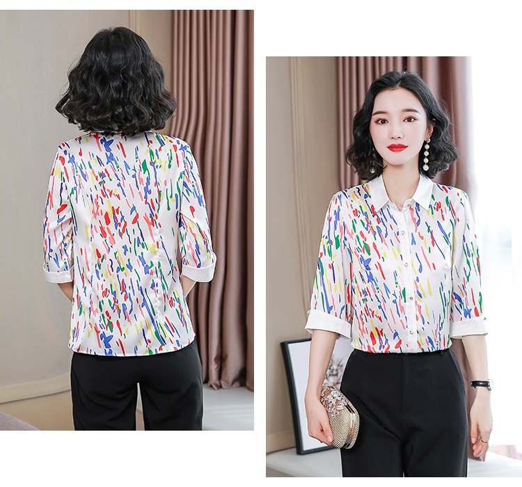 Printing niche tops summer fashion shirt