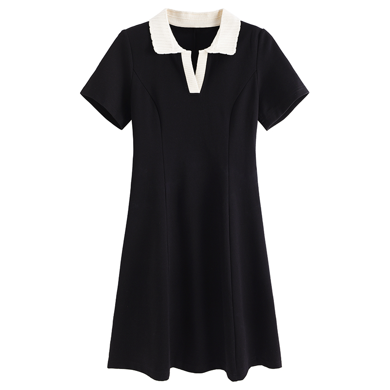 Commuting British style summer slim dress for women