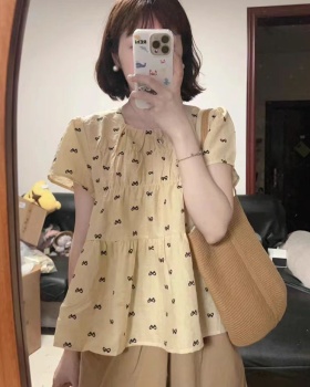 Puff sleeve doll shirt Korean style shirt for women