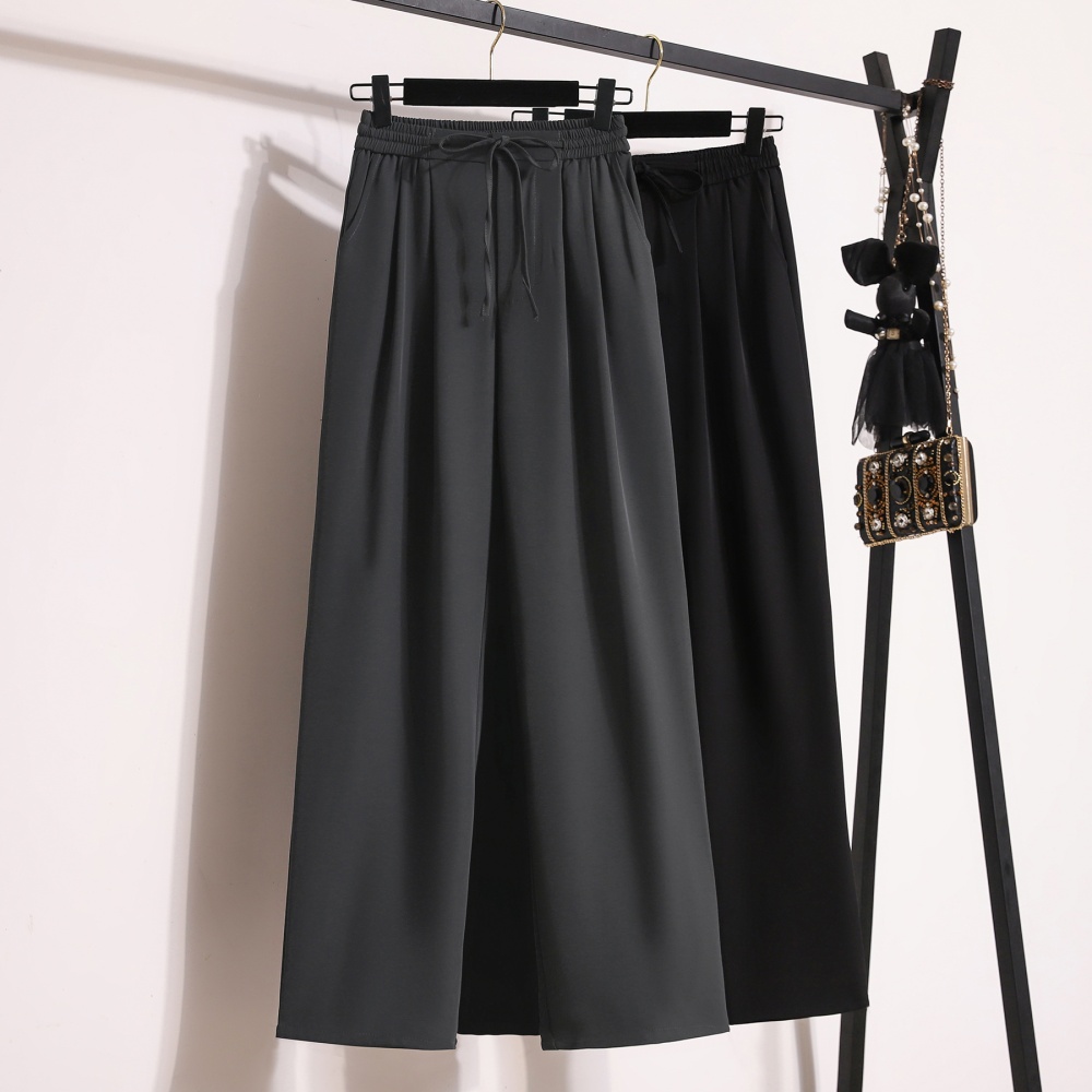 Drape wide leg pants straight suit pants for women