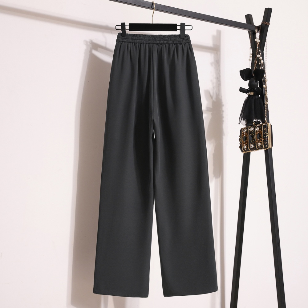 Drape wide leg pants straight suit pants for women