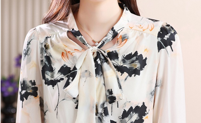 Short sleeve chiffon small shirt Western style tops