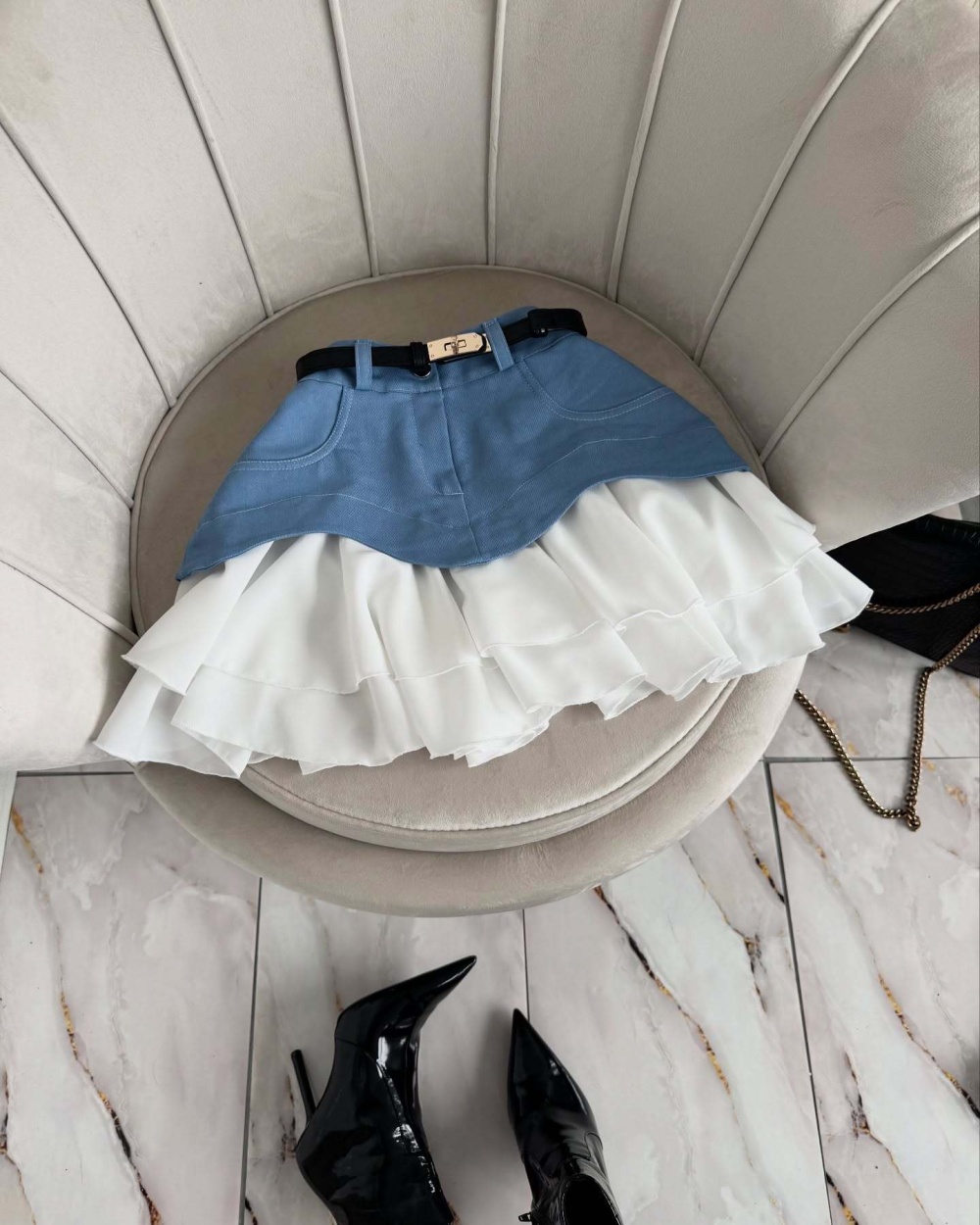 European style short skirt cake skirt for women