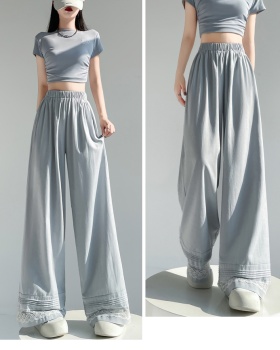 Casual wide leg pants white pants for women