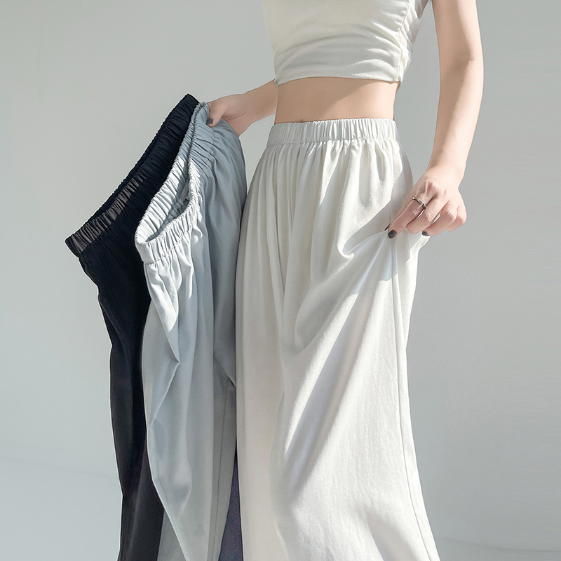 Casual wide leg pants white pants for women