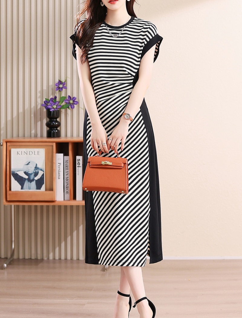 Western style temperament Casual slim dress for women