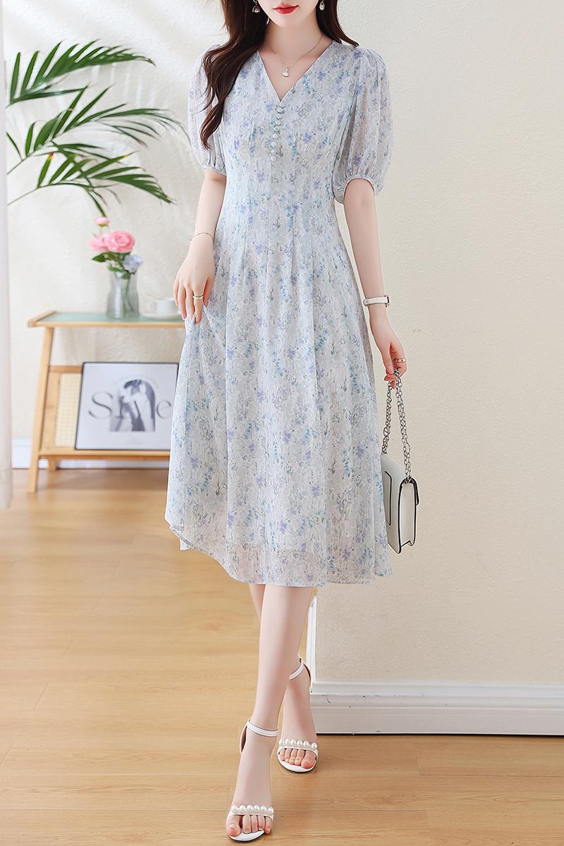 Chiffon Casual long dress seaside dress for women