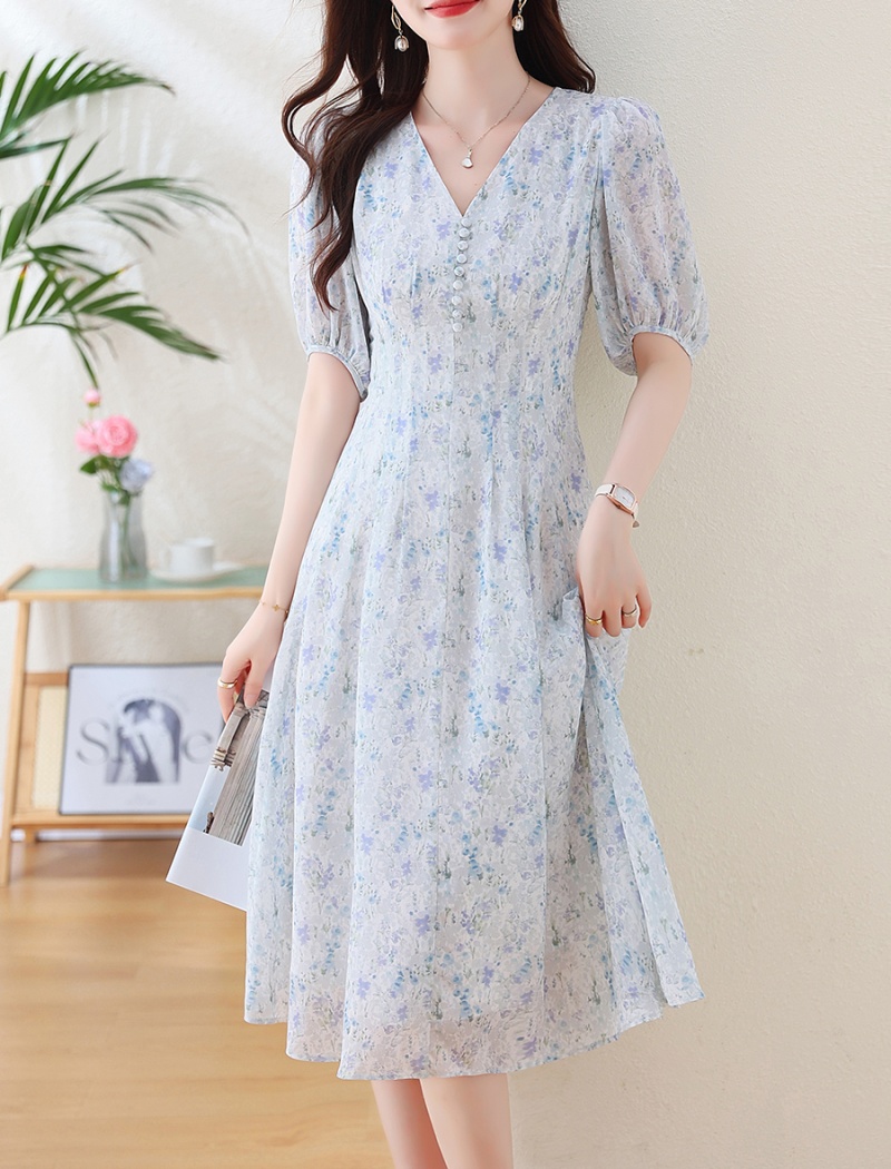 Chiffon Casual long dress seaside dress for women