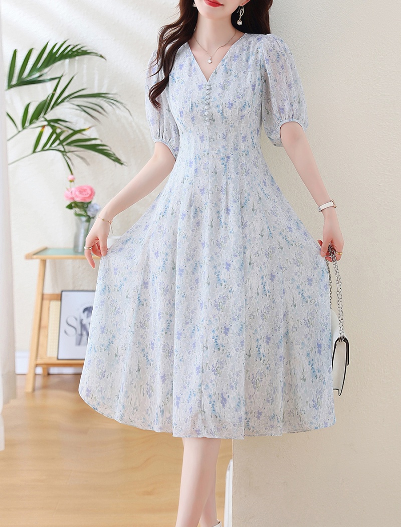 Chiffon Casual long dress seaside dress for women