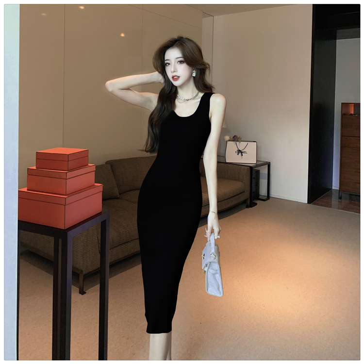 France style sleeveless dress dress for women