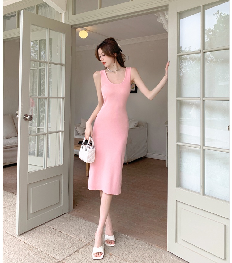 France style sleeveless dress dress for women