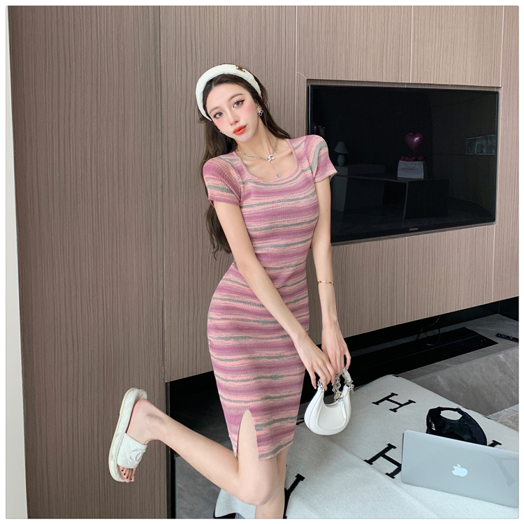 Enticement sexy knitted spicegirl dress for women