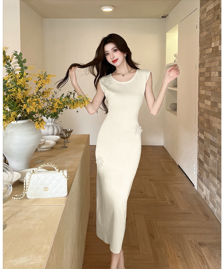 Sleeveless long dress tender dress for women