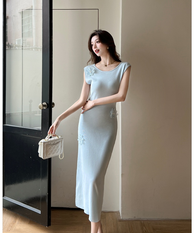 Sleeveless long dress tender dress for women