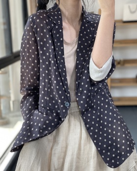 Casual art coat thin slim business suit for women