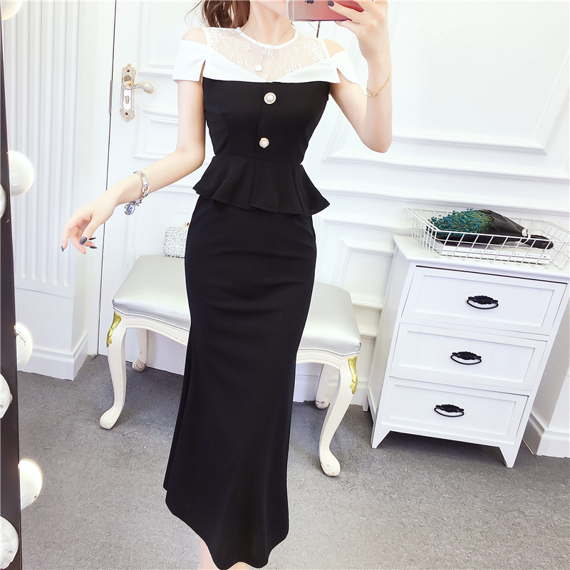 Slim package hip dress summer fashion formal dress