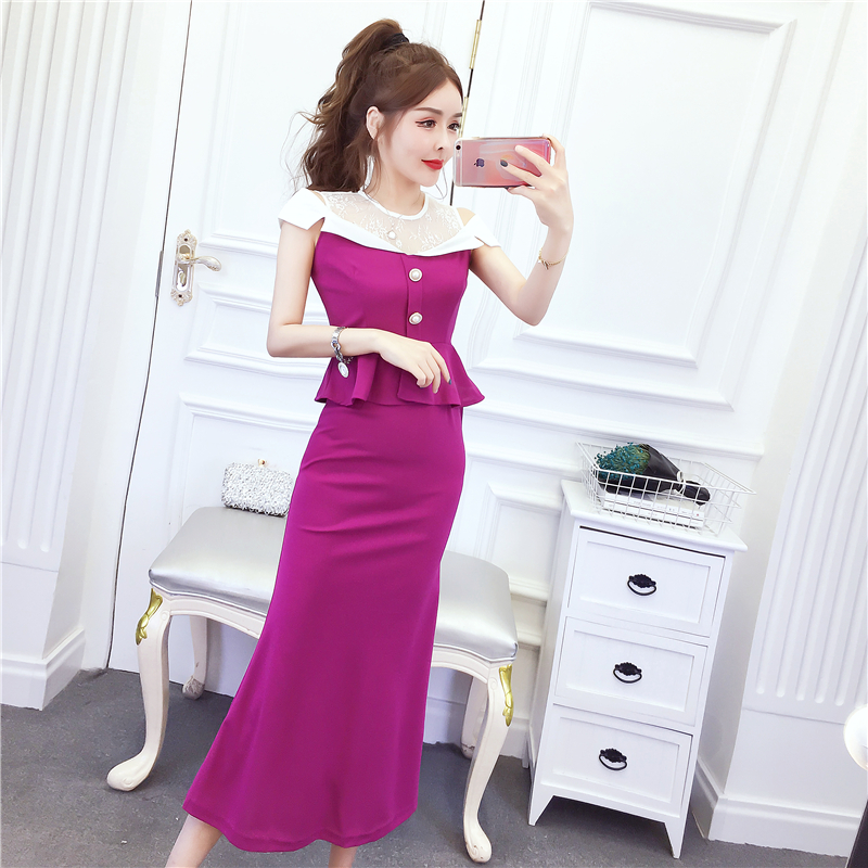 Slim package hip dress summer fashion formal dress