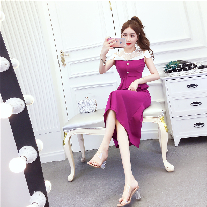 Slim package hip dress summer fashion formal dress