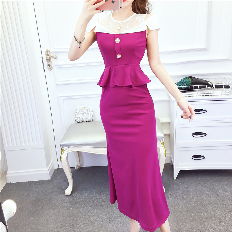 Slim package hip dress summer fashion formal dress