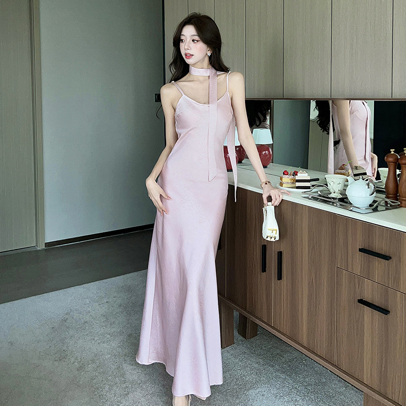 Sling slim long dress enticement spring and summer dress