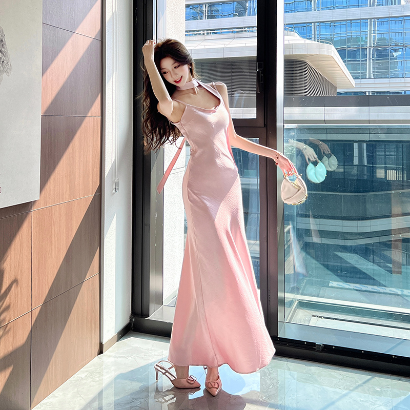 Sling slim long dress enticement spring and summer dress