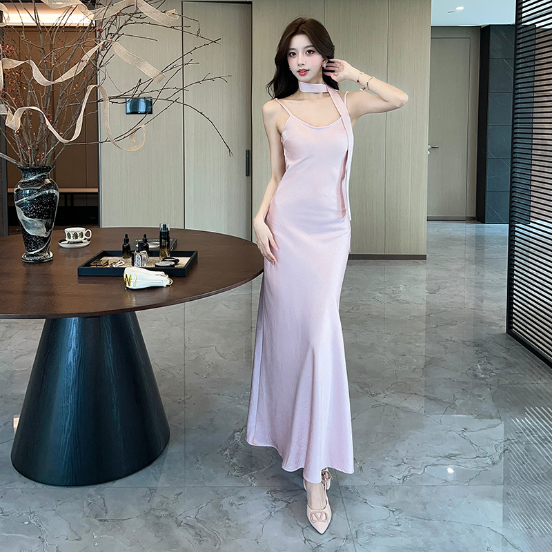 Sling slim long dress enticement spring and summer dress