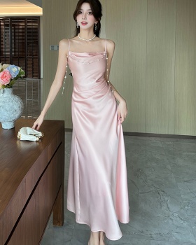 Mermaid sling slim light luxury temperament dress for women