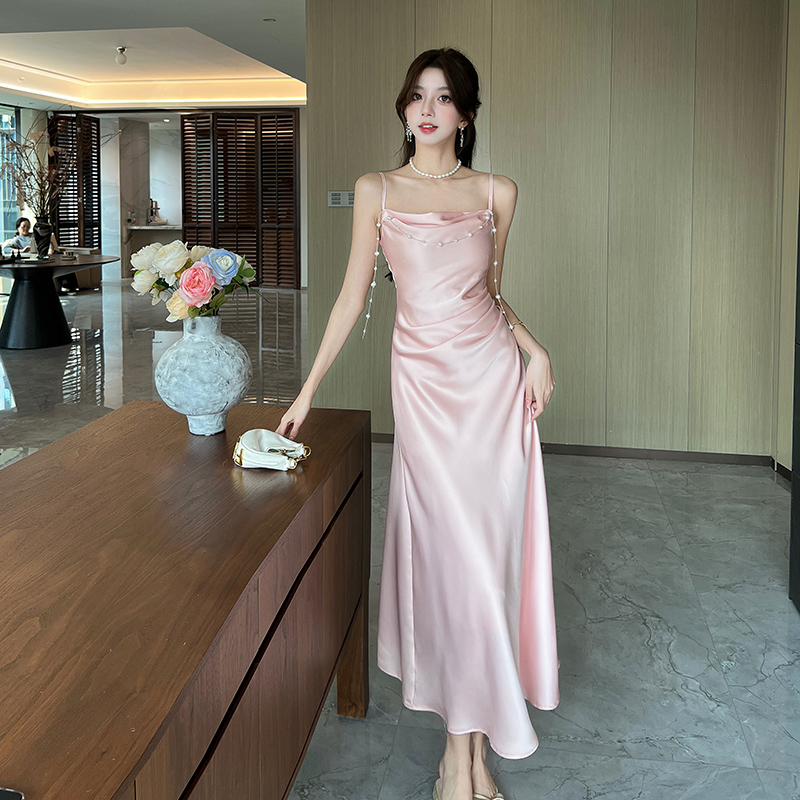 Mermaid sling slim light luxury temperament dress for women