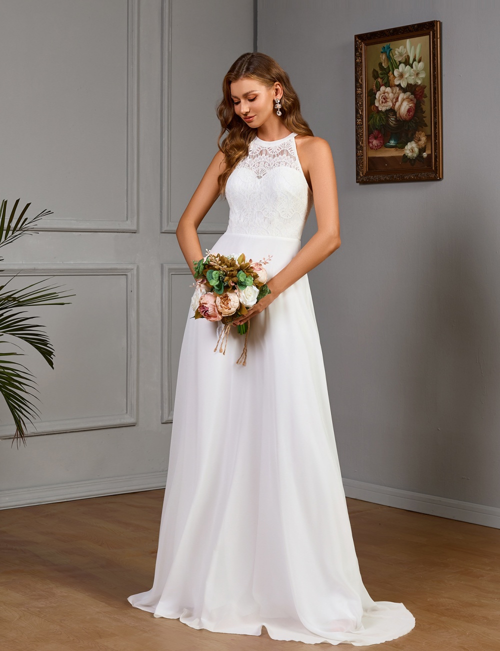 Spring wedding dress European style dress