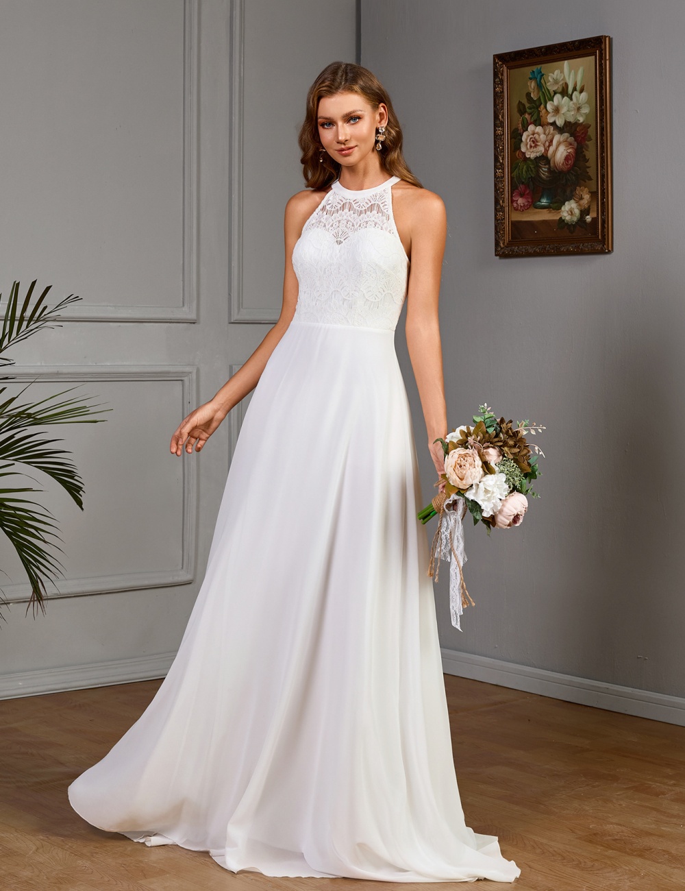 Spring wedding dress European style dress