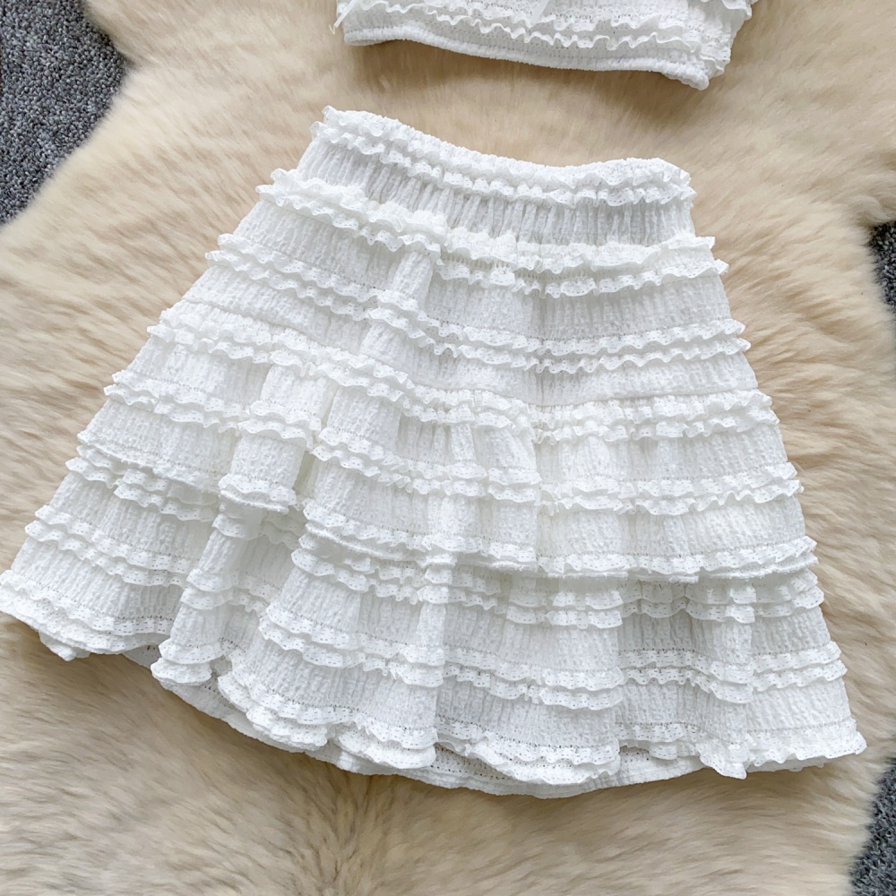 Sling summer vest sweet skirt for women