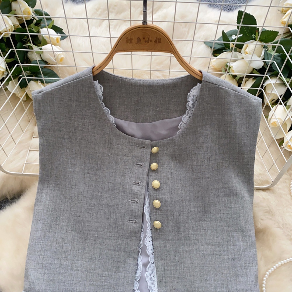 Summer cardigan round neck waistcoat for women