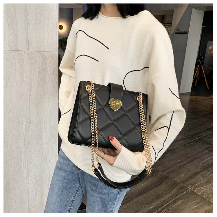 High capacity fashion shoulder bag red bag for women