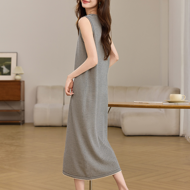 Sleeveless lazy vest summer Korean style dress for women