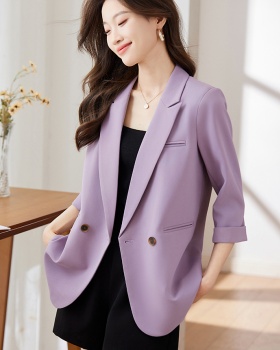 Loose short sleeve business suit Casual coat for women