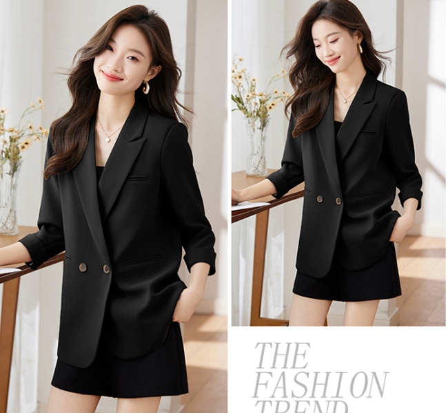 Loose short sleeve business suit Casual coat for women