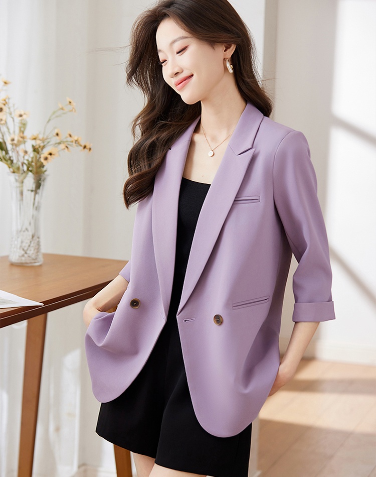 Loose short sleeve business suit Casual coat for women