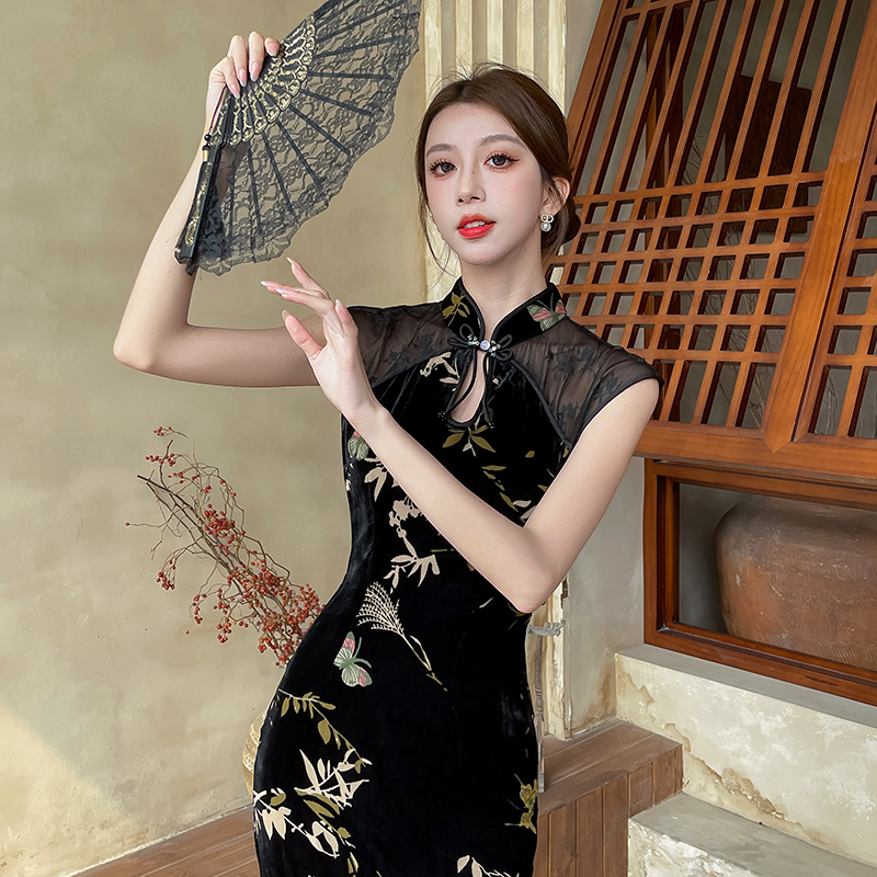 Slim Chinese style dress temperament cheongsam