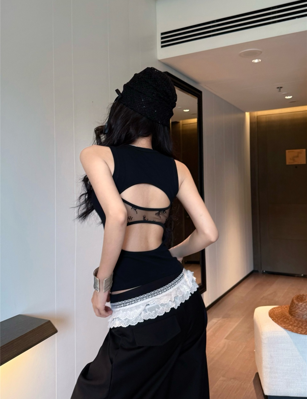 Loose Casual vest sexy suit pants 2pcs set for women