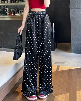 Spring and summer drape Casual wide leg pants for women