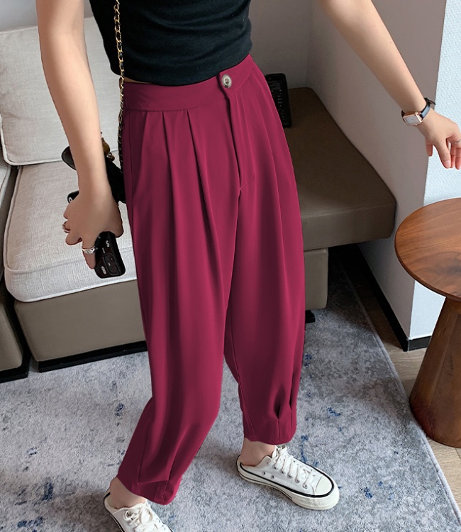 Loose slim casual pants harem suit pants