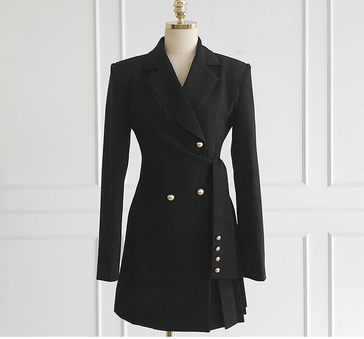 Crimp frenum Korean style coat temperament slim dress