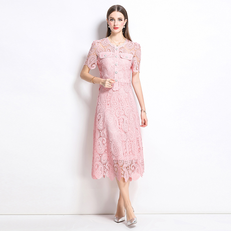 Chanelstyle lace light luxury skirt 2pcs set