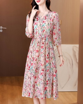 Summer sweet printing fashion temperament dress for women