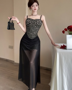 Sling temperament formal dress mermaid dress for women