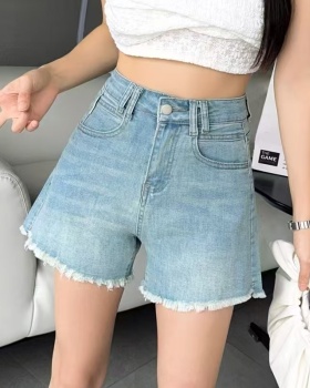 A-line summer short jeans retro slim shorts for women