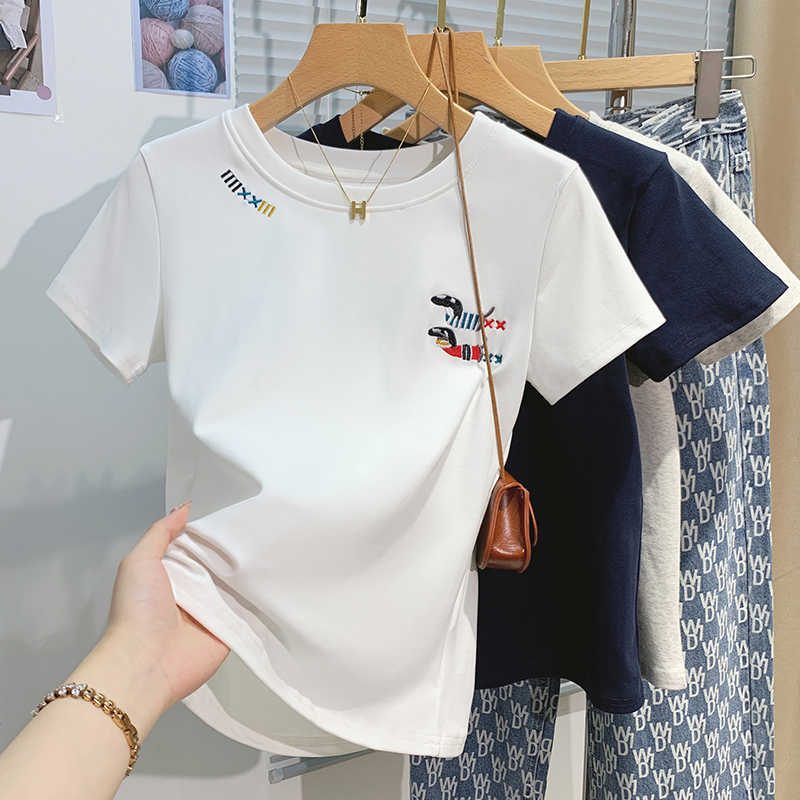 Niche all-match T-shirt short sleeve student tops for women